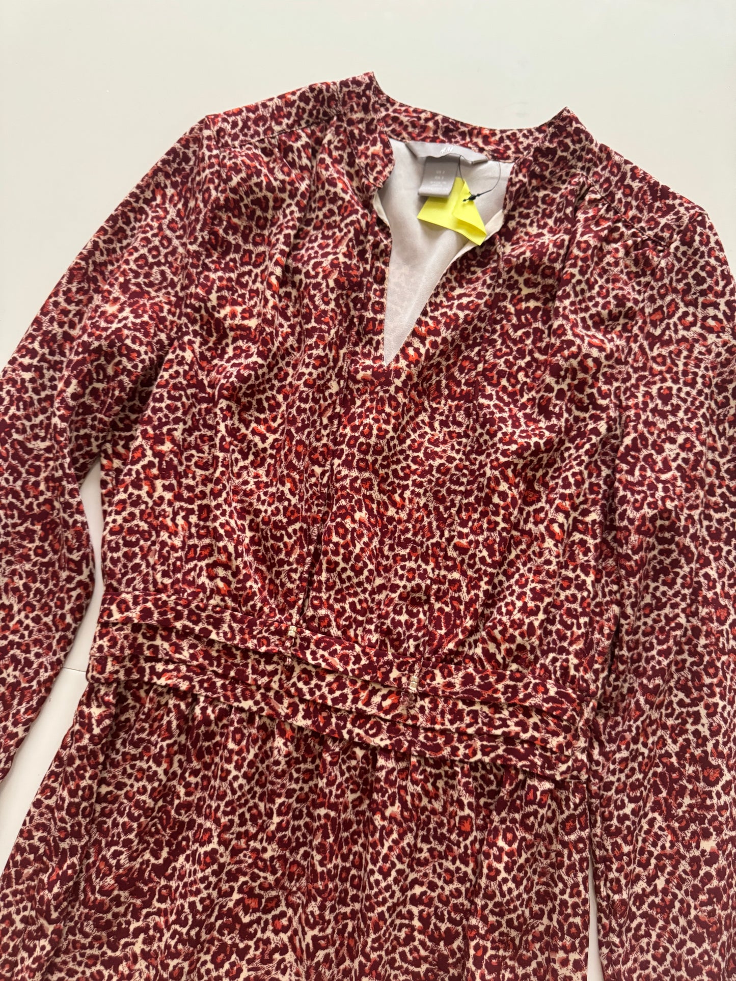 Vestido animal print, Talla 2,S, Mujer, H&M