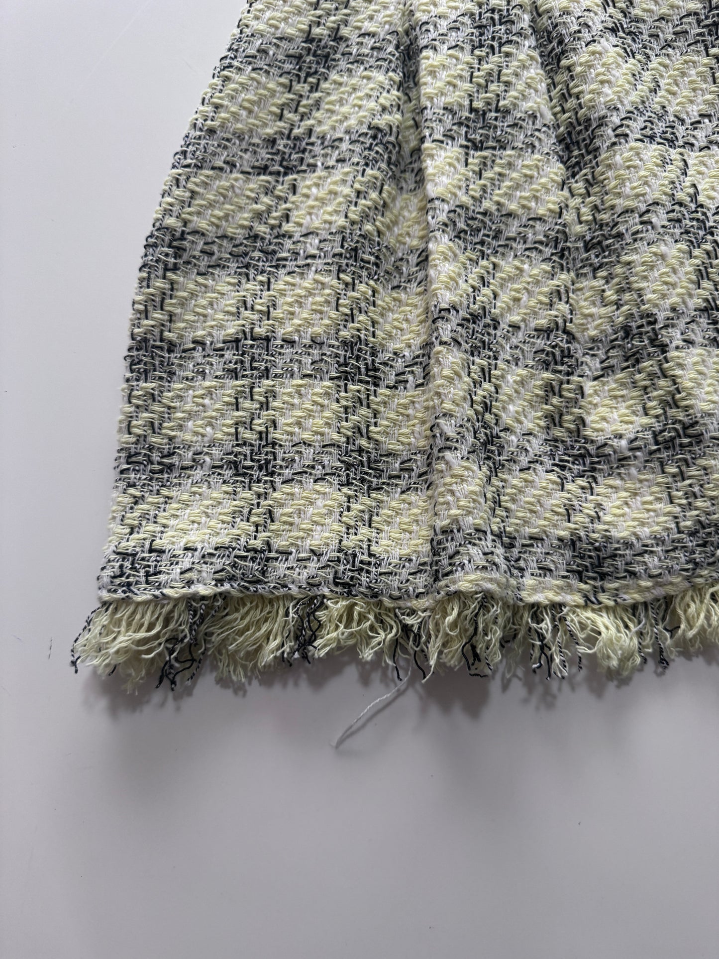 Falda de tweed amarilla, Talla Xs, 24, Mujer, Zara