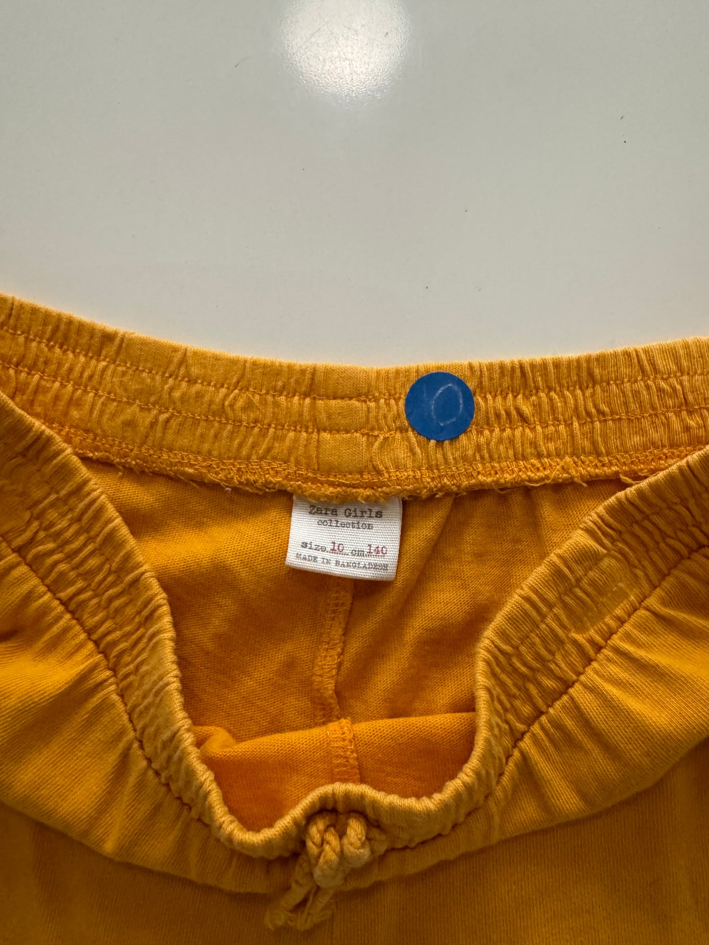 Short Amarillo, Talla 10 niña, Zara Girls
