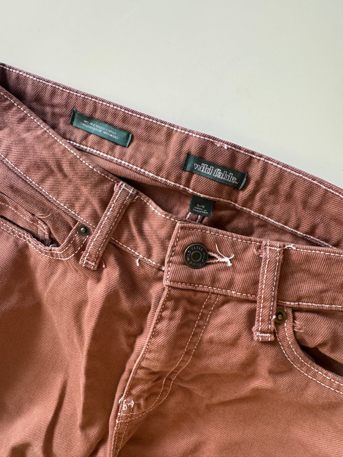 Jeans cafes cargo, Talla 6R, Mujer, Wild fable