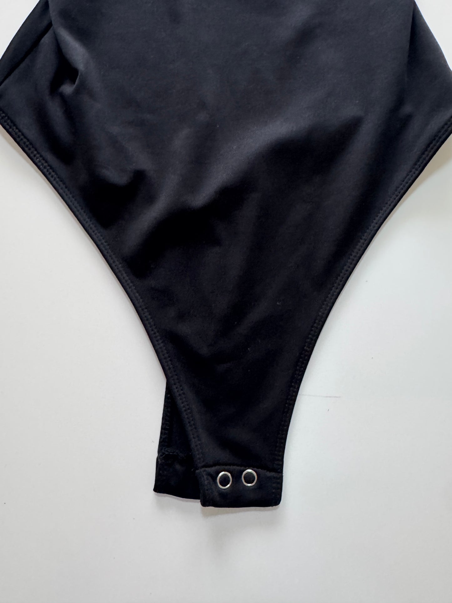 Panty blusa negra, Talla Xs, Mujer, Bershka