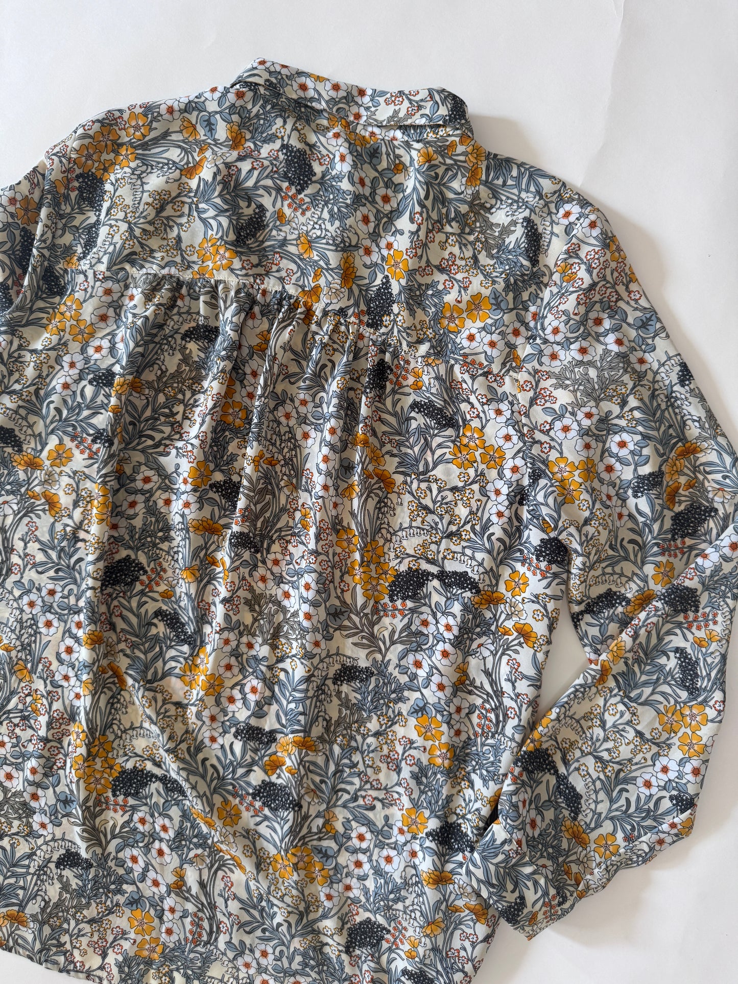 Camisa estampada, manga larga, Talla 14, xl, Mujer, H&M