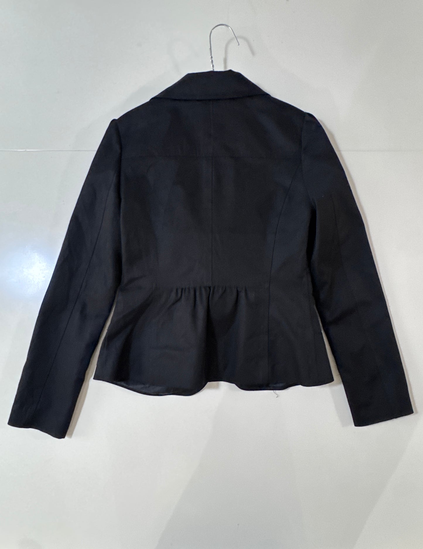 Blazer negro satinado, Talla Xs, Mujer, Basic Colour