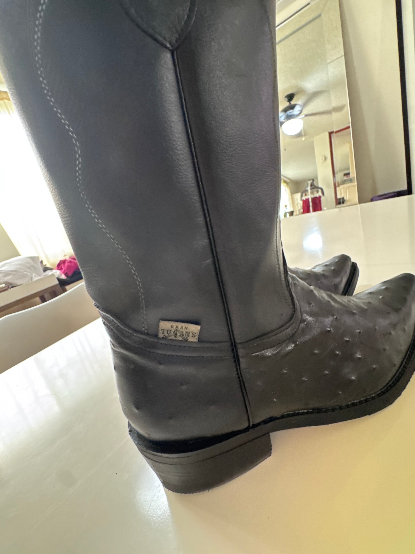 Botas vaqueras negras, Talla 29mx, Hombre