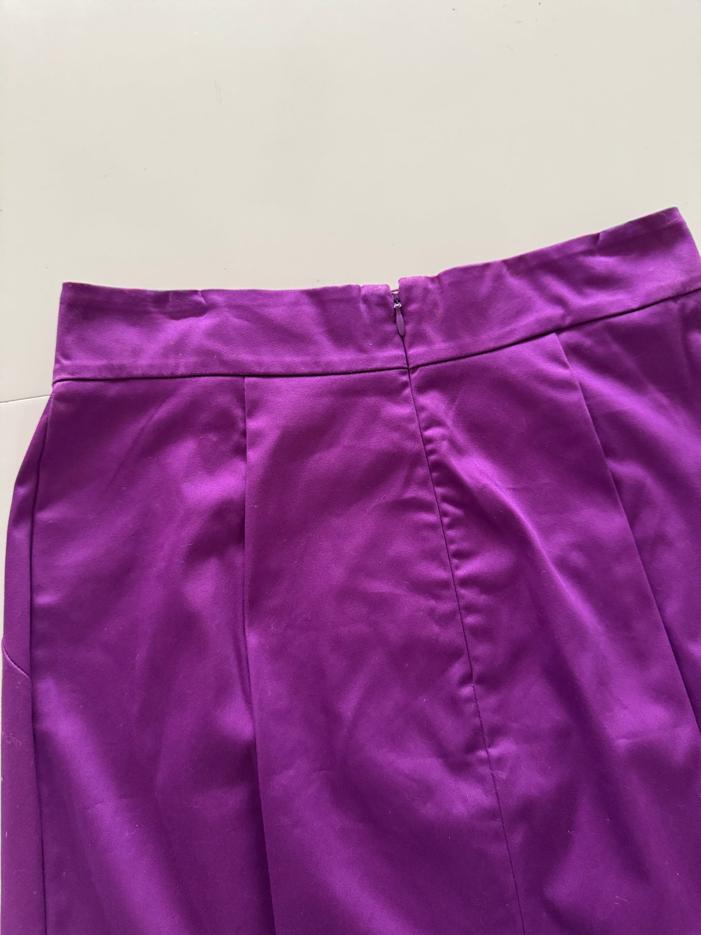 Falda morada de vestir, Talla 8, M, Mujer, Worthington