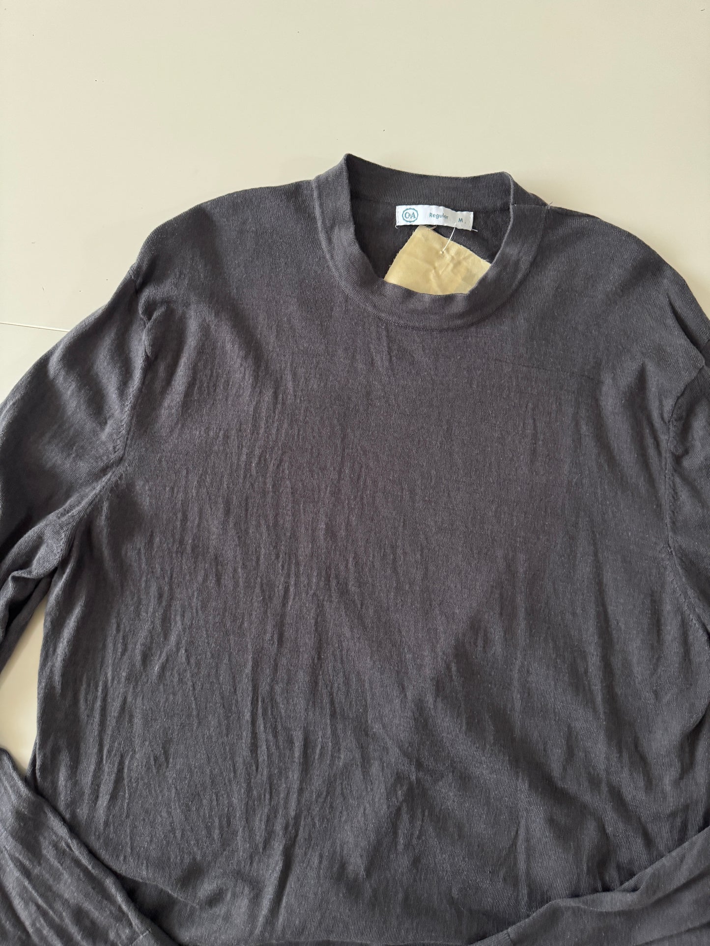 Cardigan tejida gris, Talla M, Hombre, C&A