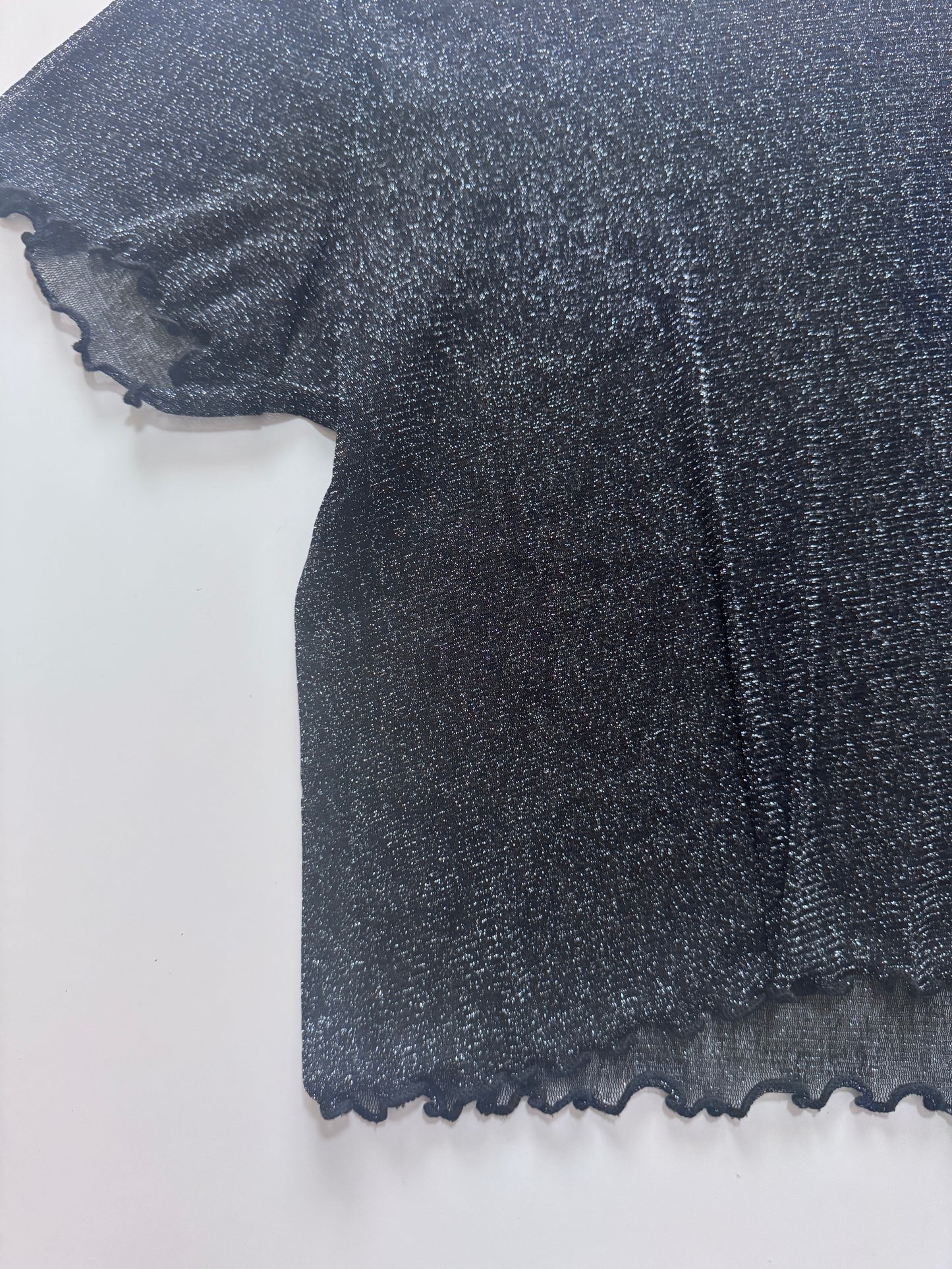 Blusa de mesh metalica, Talla M, Mujer, Shasa