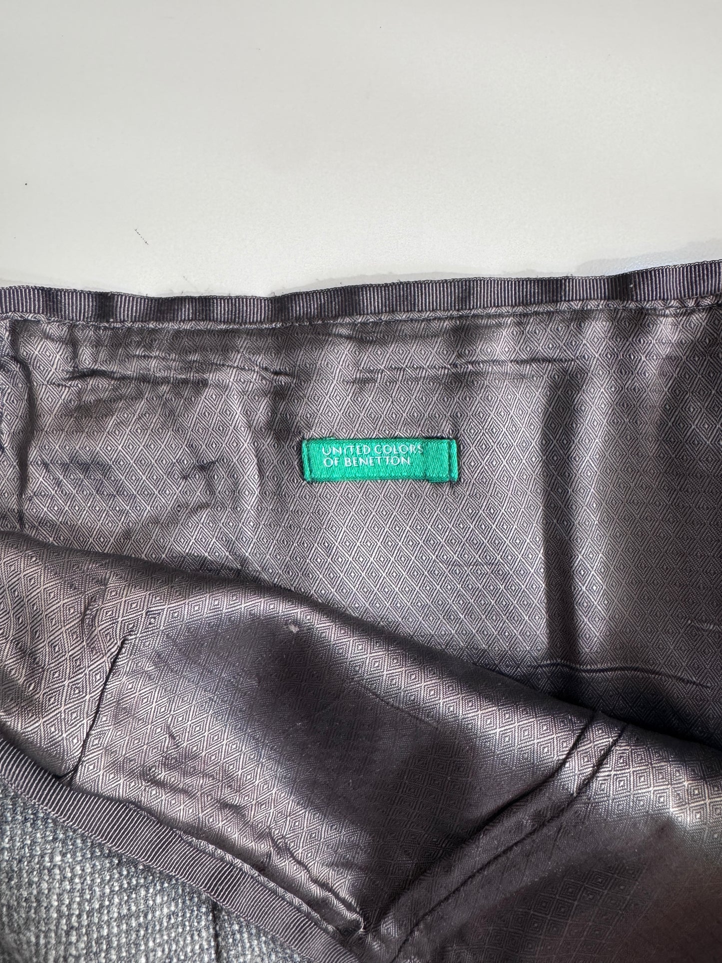 Falda gris, Talla 40, Xs, Mujer, United colors of Benetton