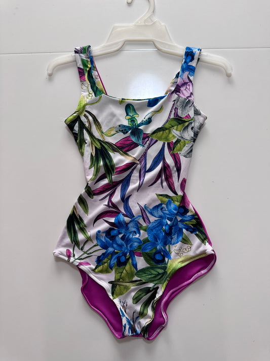 Leotardo estampado flores, Talla S, Mujer