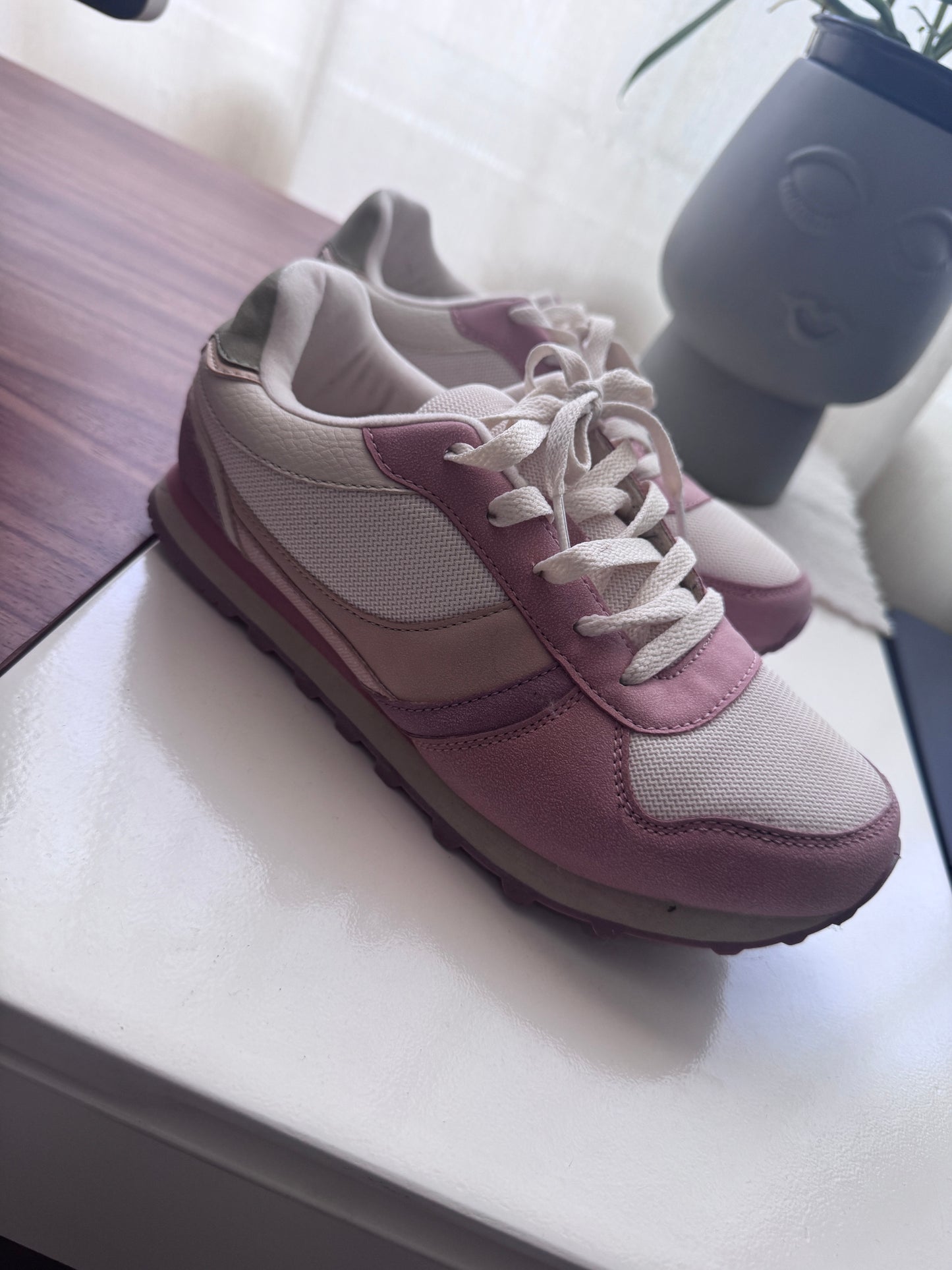 Tenis deportivos rosas, Talla 37Eur, 24Mx, Mujer, Sfera