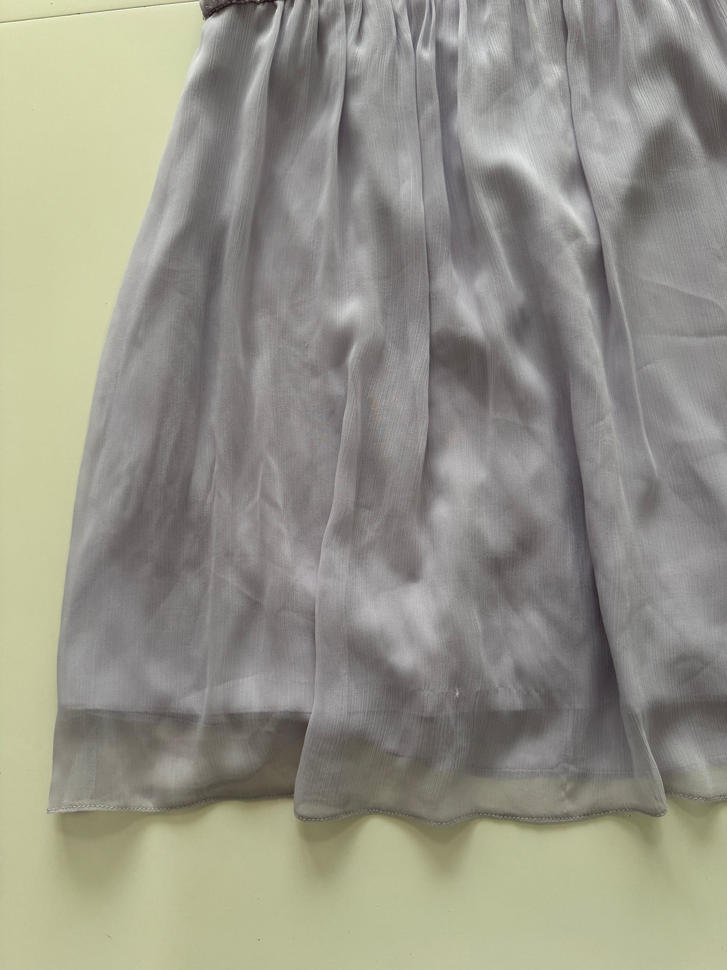 Vestido drapeado lila, Talla 8,L, Mujer