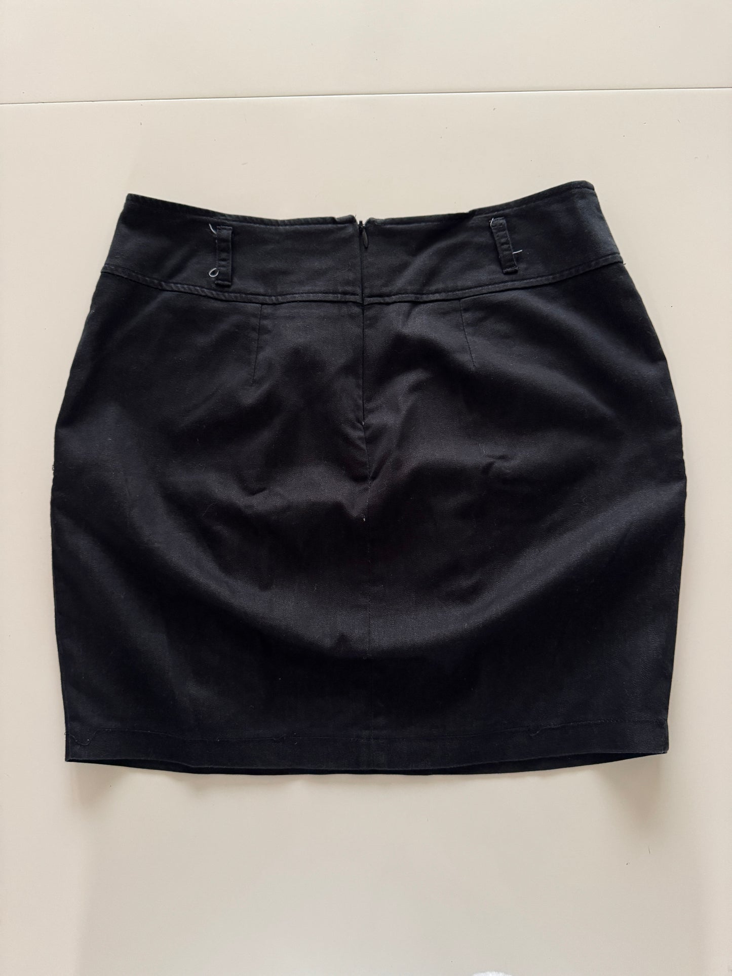 Falda negra, Talla 9,L, Mujer, Metropolis