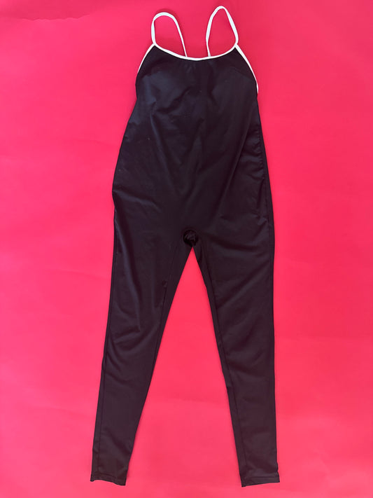 Jumpsuit deportivo negro, Talla M, Mujer, Shein
