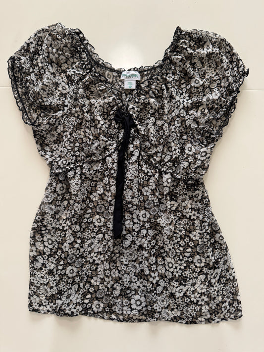 Blusa traslúcida estampada, Talla XL, Mujer, Motherhood