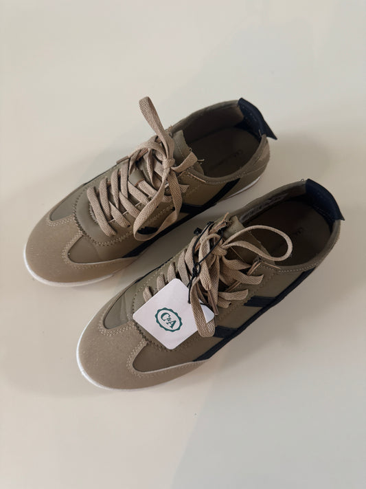 Tenis retro beige, Hombre, Talla 26mx, C&A