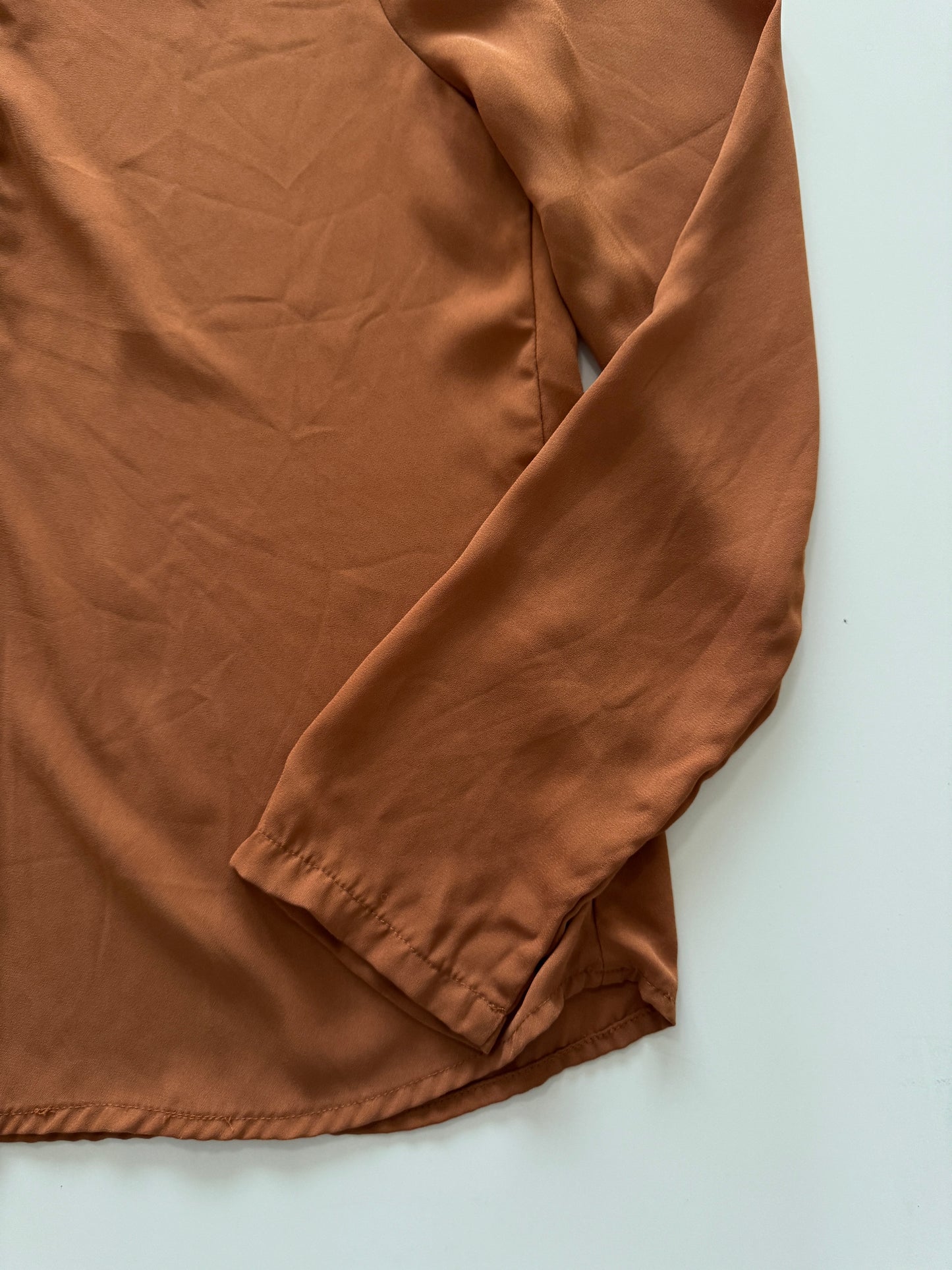 Blusa café, Talla M, Mujer, Shein