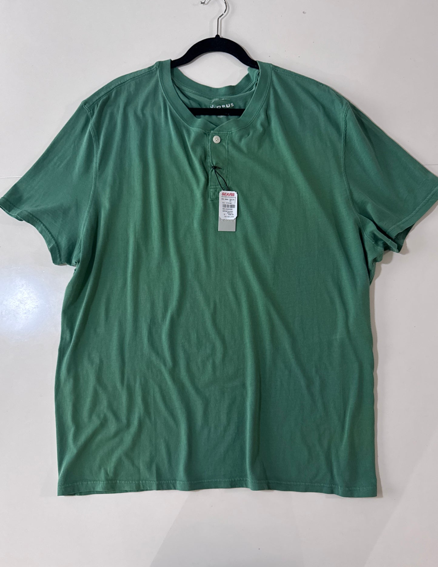 Polo verde claro, Talla 3X, Hombre, J.Opus