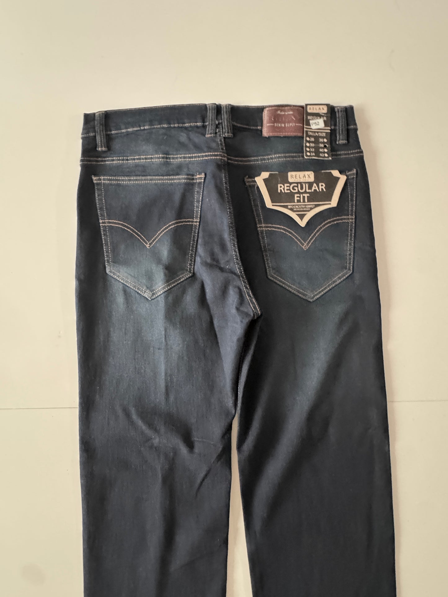 Pantalones vaqueros azules, Talla 38, Hombre, Relax