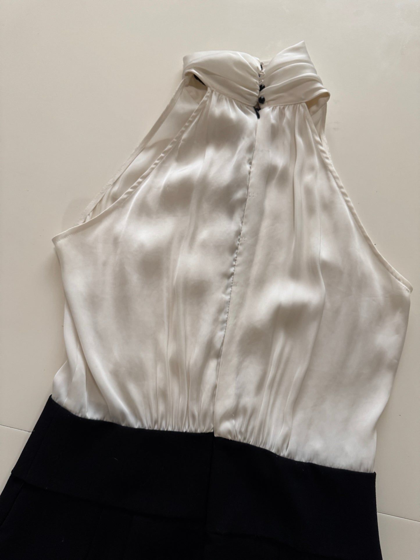 Vestido bicolor, Talla L(30), Mujer, Zara