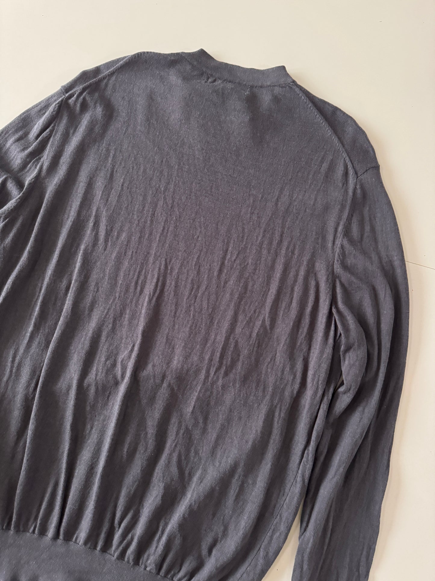 Cardigan tejida gris, Talla M, Hombre, C&A