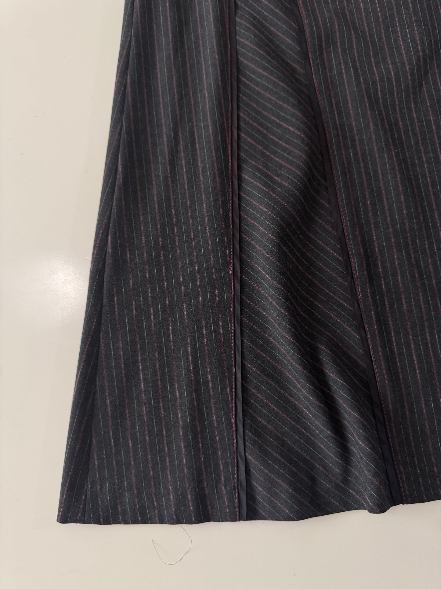 Falda de rayas negra, Talla 6, M, Mujer, Julio Studio