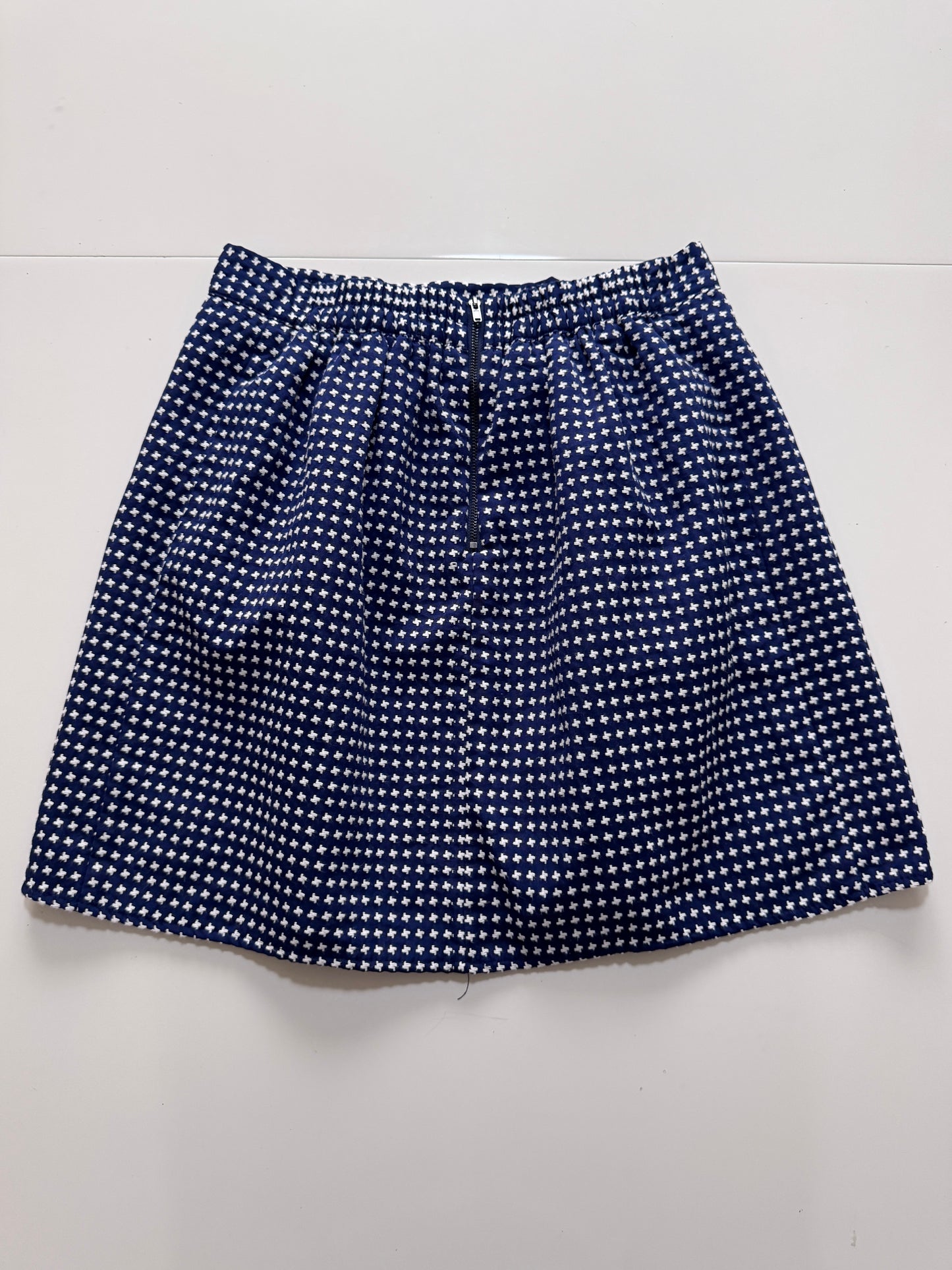 Falda azul marino, Talla M, Mujer