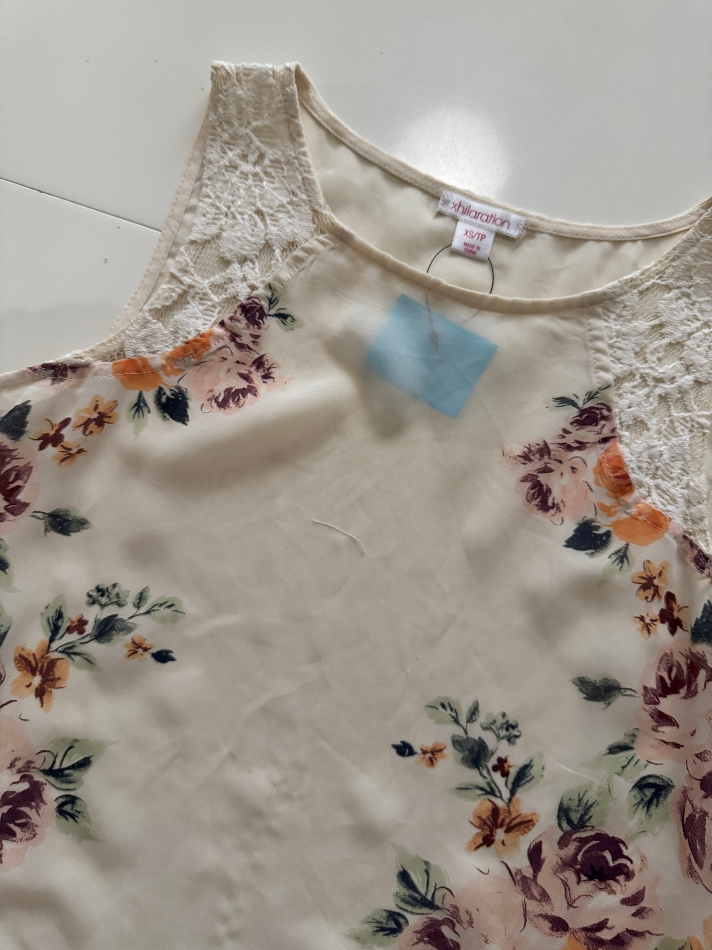 Blusa traslúcida, Talla XS, Mujer, Xhilaration