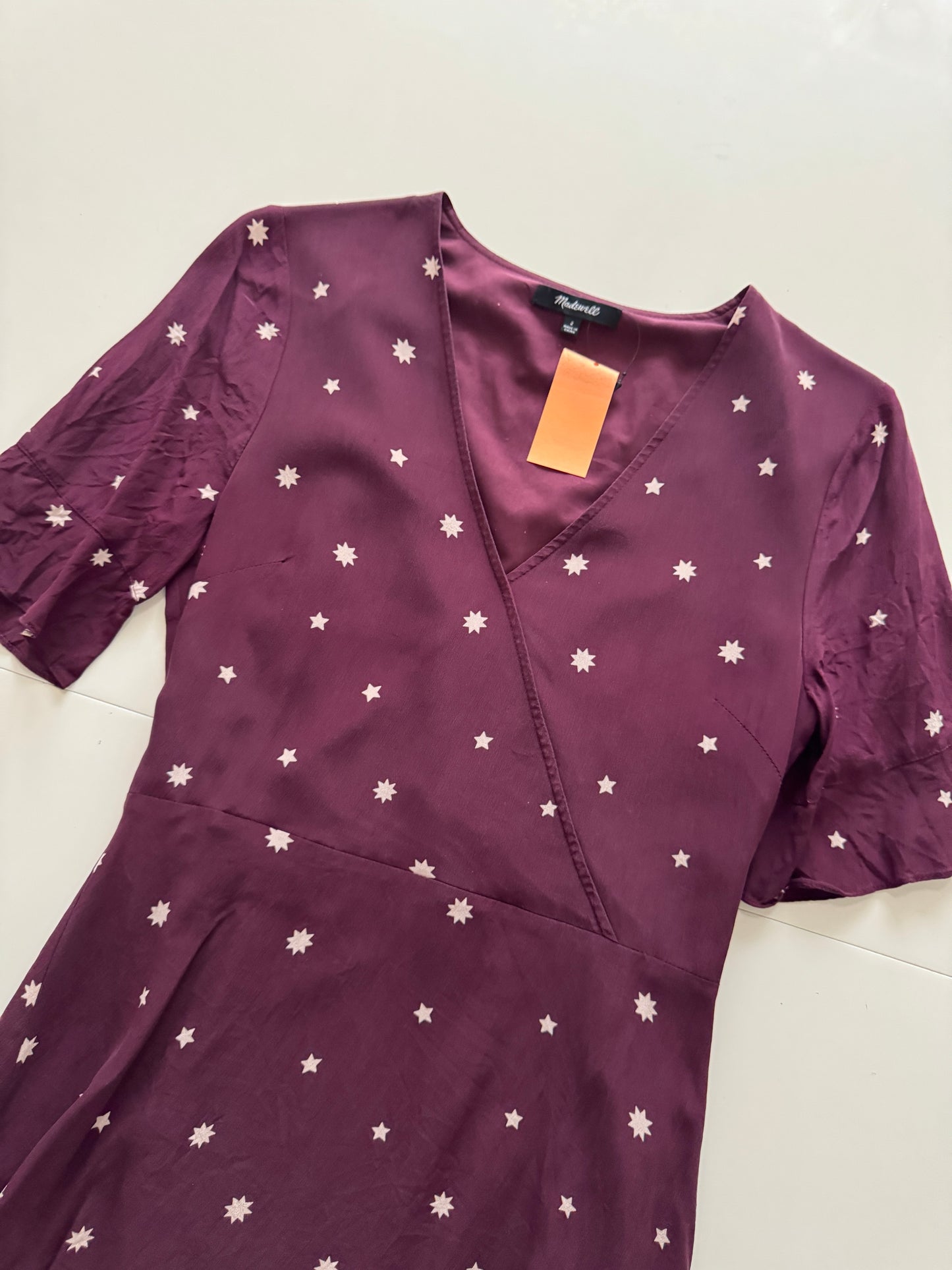 Vestido estampado de estrellas, Talla 2,M, Mujer, MadeEwell