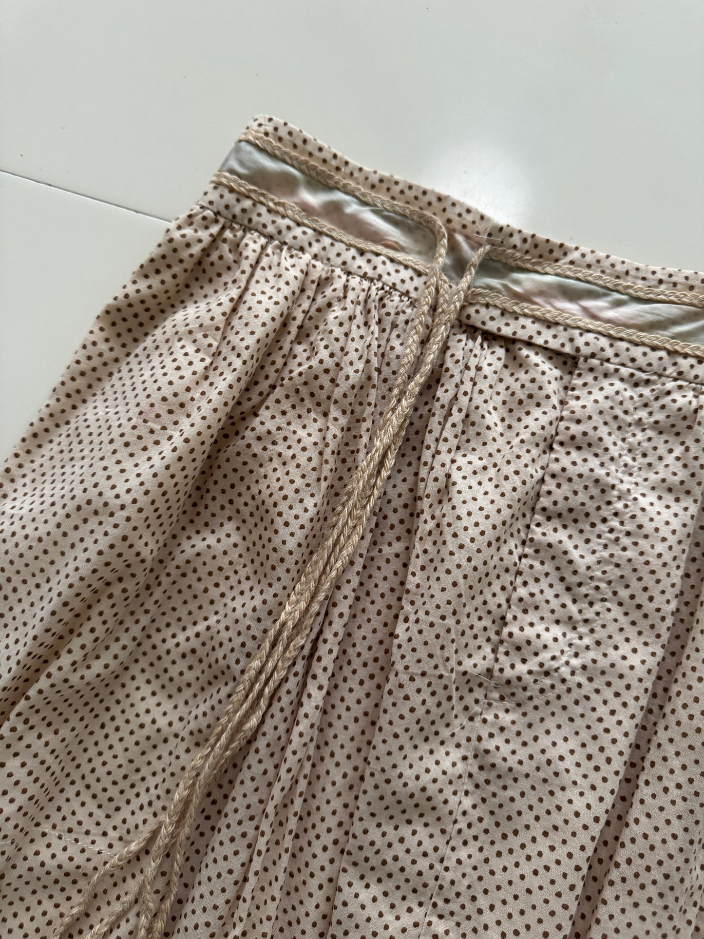 Falda de lunares beige, Talla 2, Mujer, Rebecca Taylor