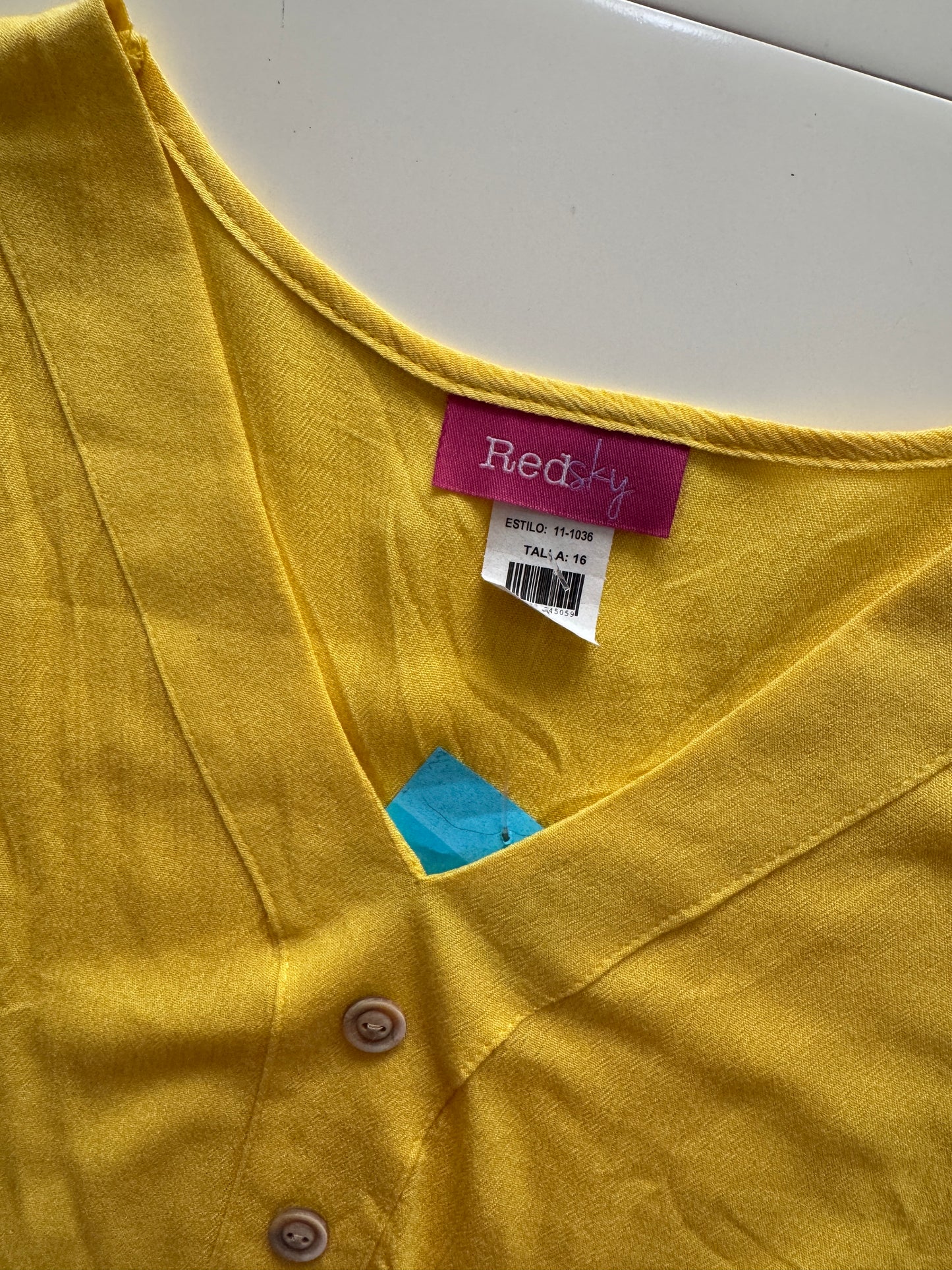 Blusa amarilla, Mujer S, 16 Teen, Redsky