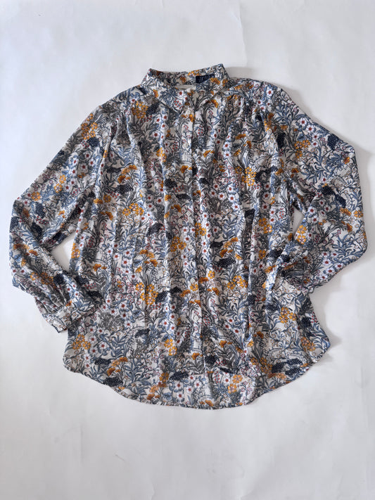 Camisa estampada, manga larga, Talla 14, xl, Mujer, H&M