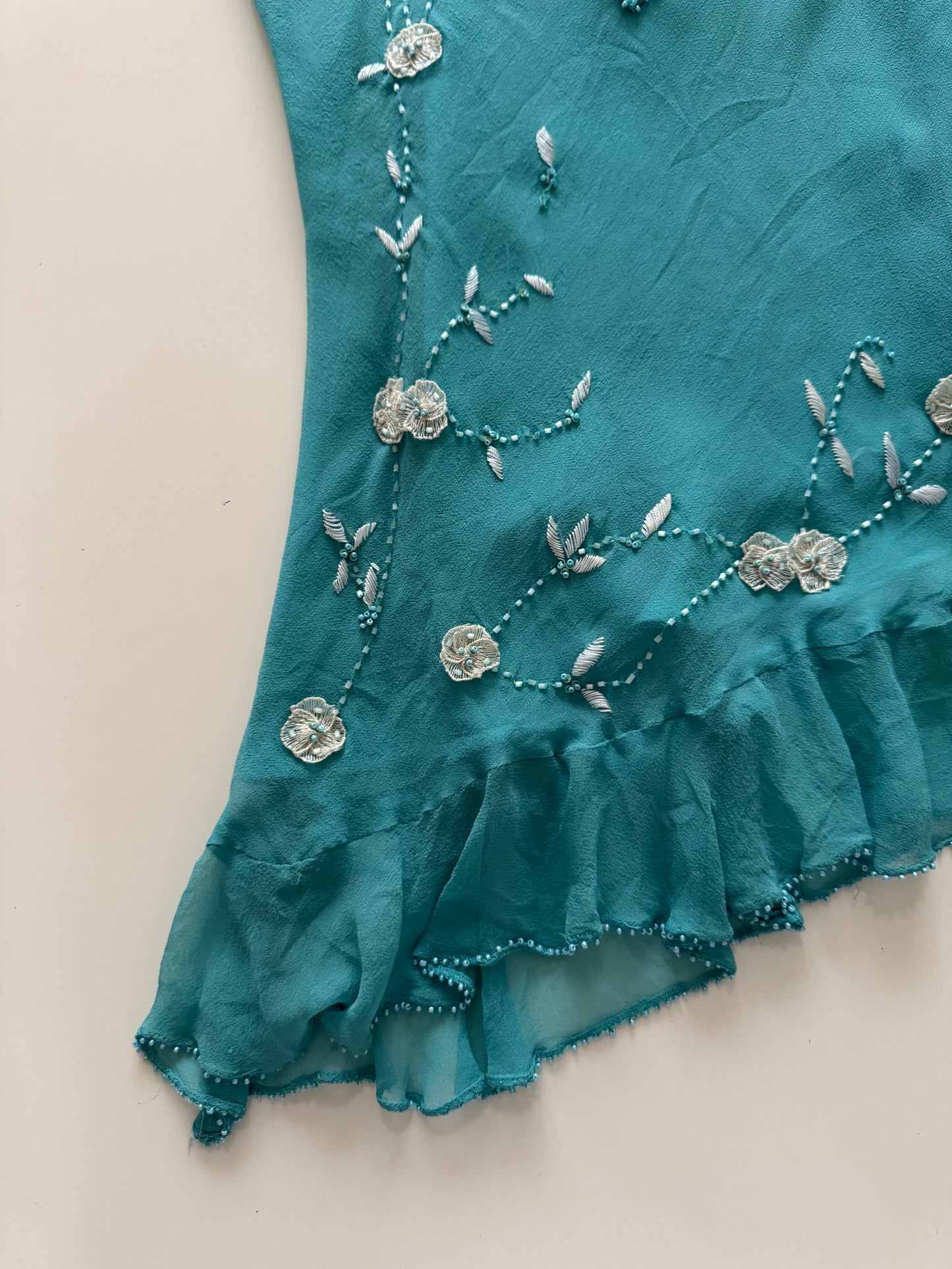 Top lencero turquesa, Talla 4,S, Mujer, ECI