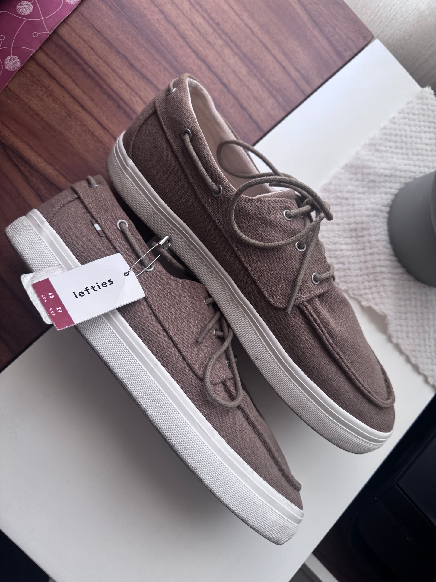 Zapatos nauticos cafes, Talla 29Mx, 45Eur, Hombre, Lefties