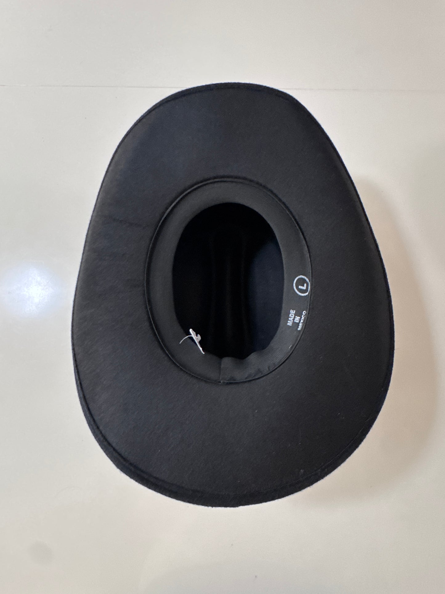 Sombrero rodeo negro, Talla L, Hombre