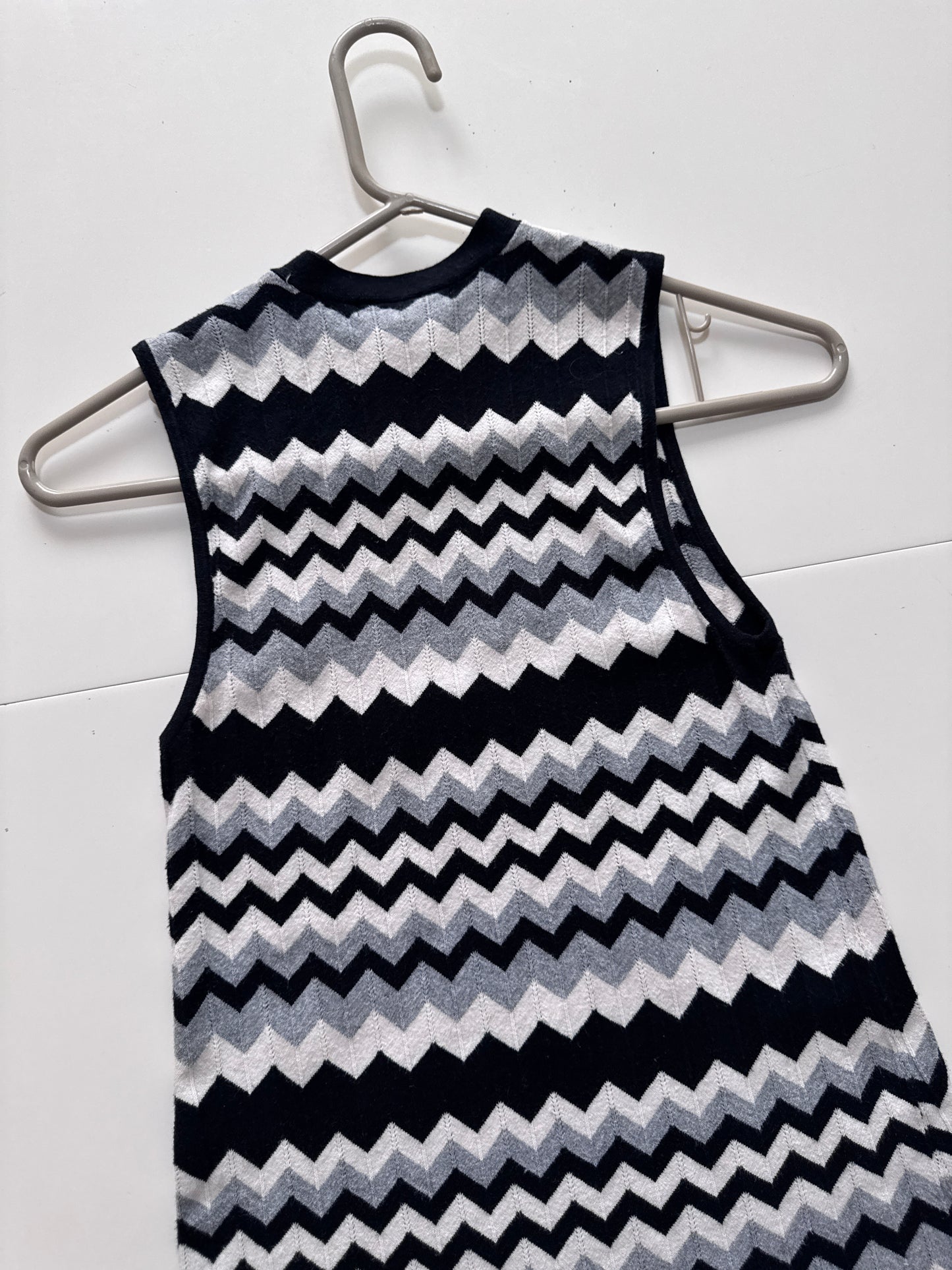 Vestido de punto, estampado de zig zag, Talla S, Mujer, Forever 21