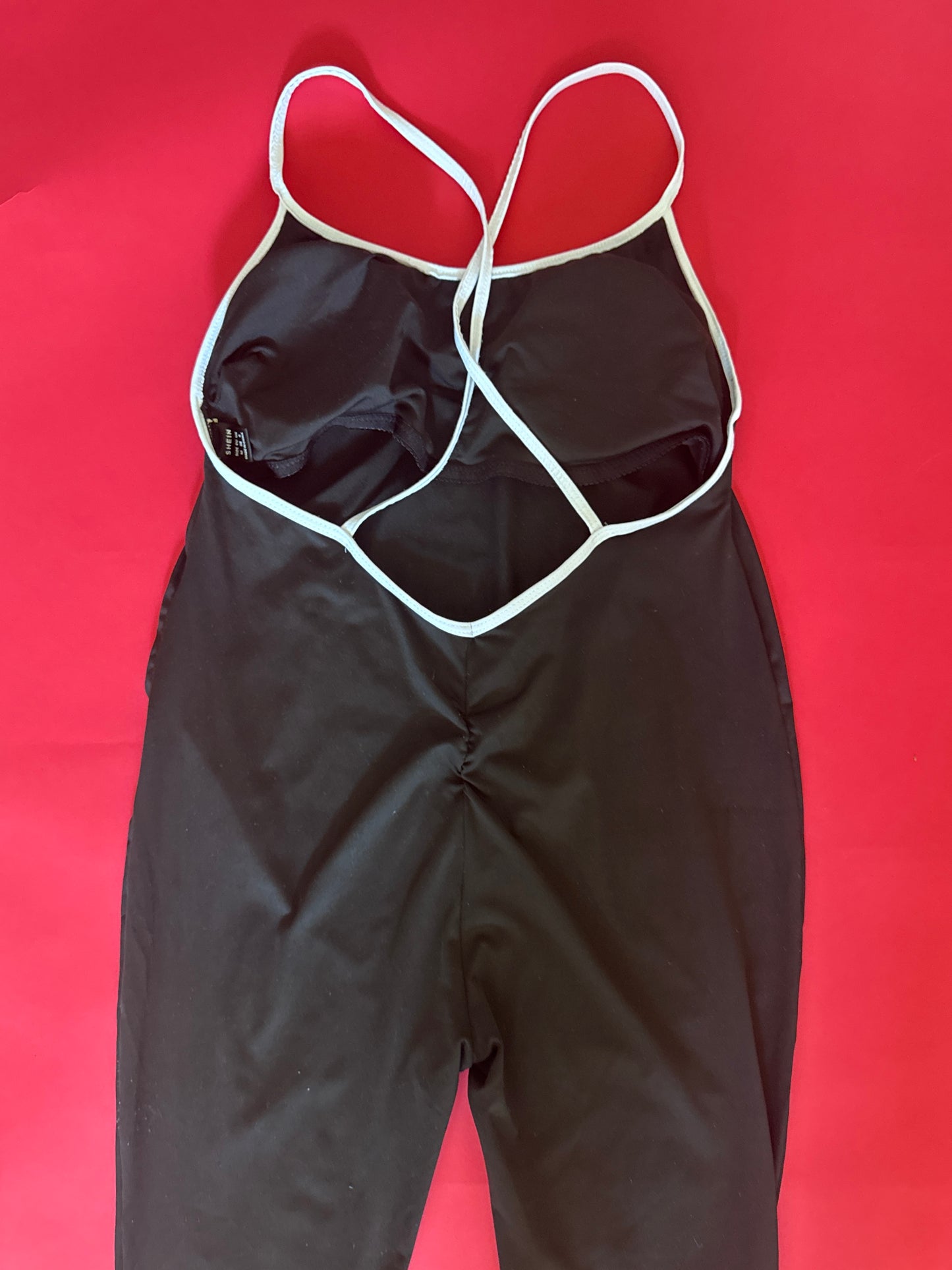 Jumpsuit deportivo negro, Talla M, Mujer, Shein