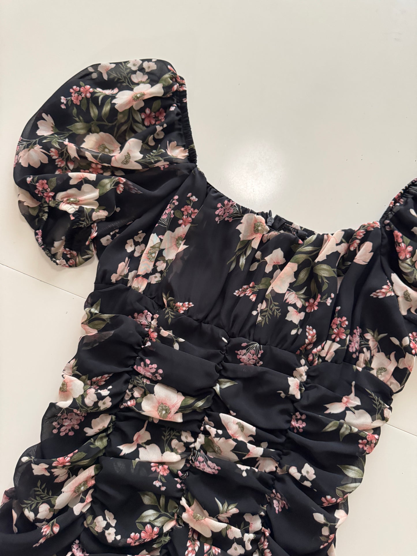 Vestido estampado flores, Talla M, Mujer, Lavoro