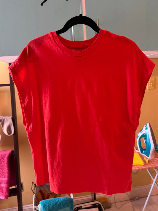 Playera naranja, Talla S, 26, Mujer, Bershka