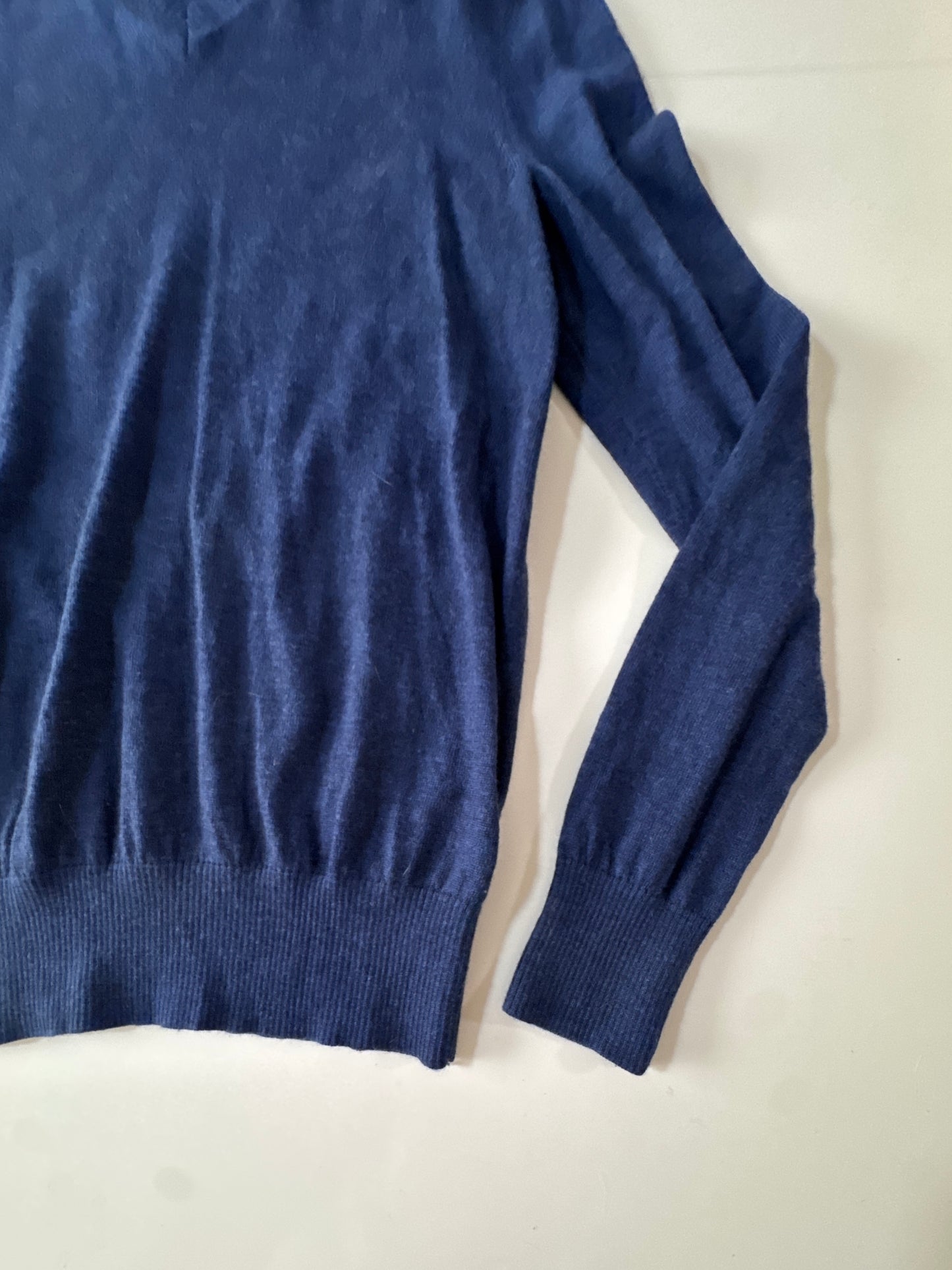 Sweater azul 100% Merino, Talla M, Hombre, Banana Republic