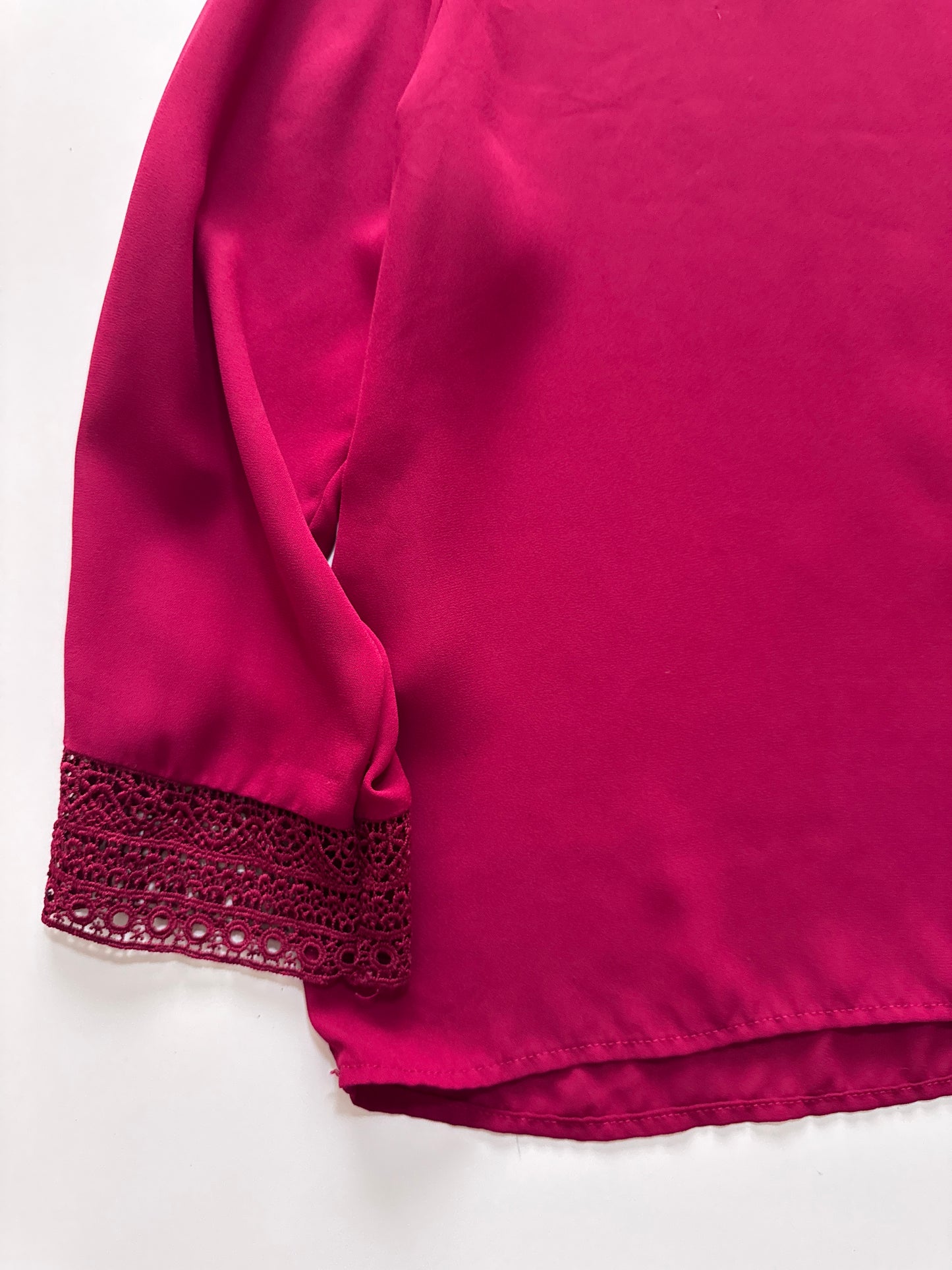 Blusa guinda, Talla M, 28, Mujer, Pull & Bear
