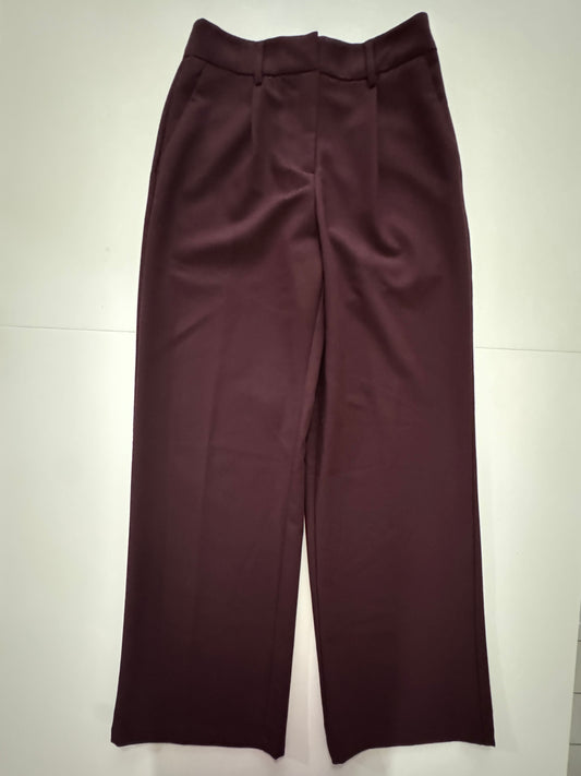 Pantalones guindos con pinzas, Talla 3, Mujer, C&A