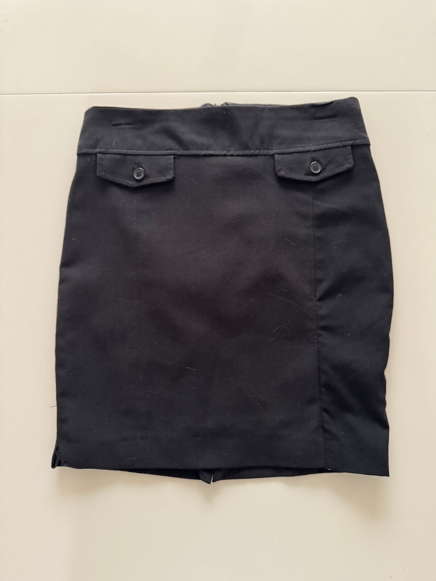 Falda negra, Talla 2, S, Mujer, Express