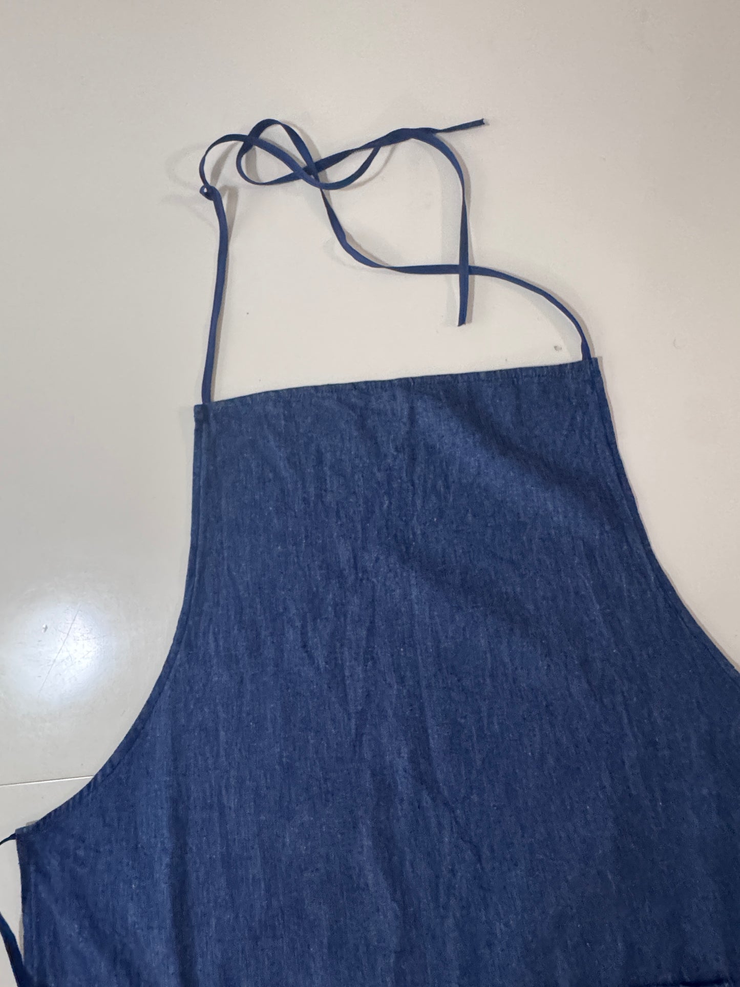 Mandil grande de mezclilla, Unisex