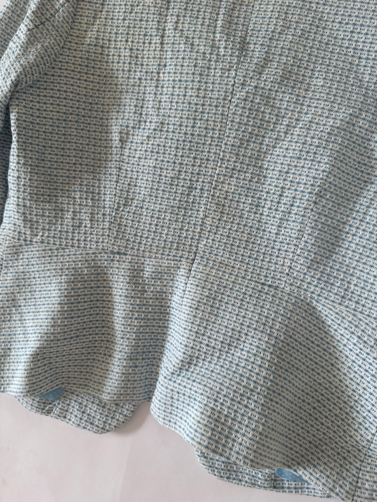 Blazer manga 3/4 Celeste, Talla S, Mujer, Old Navy