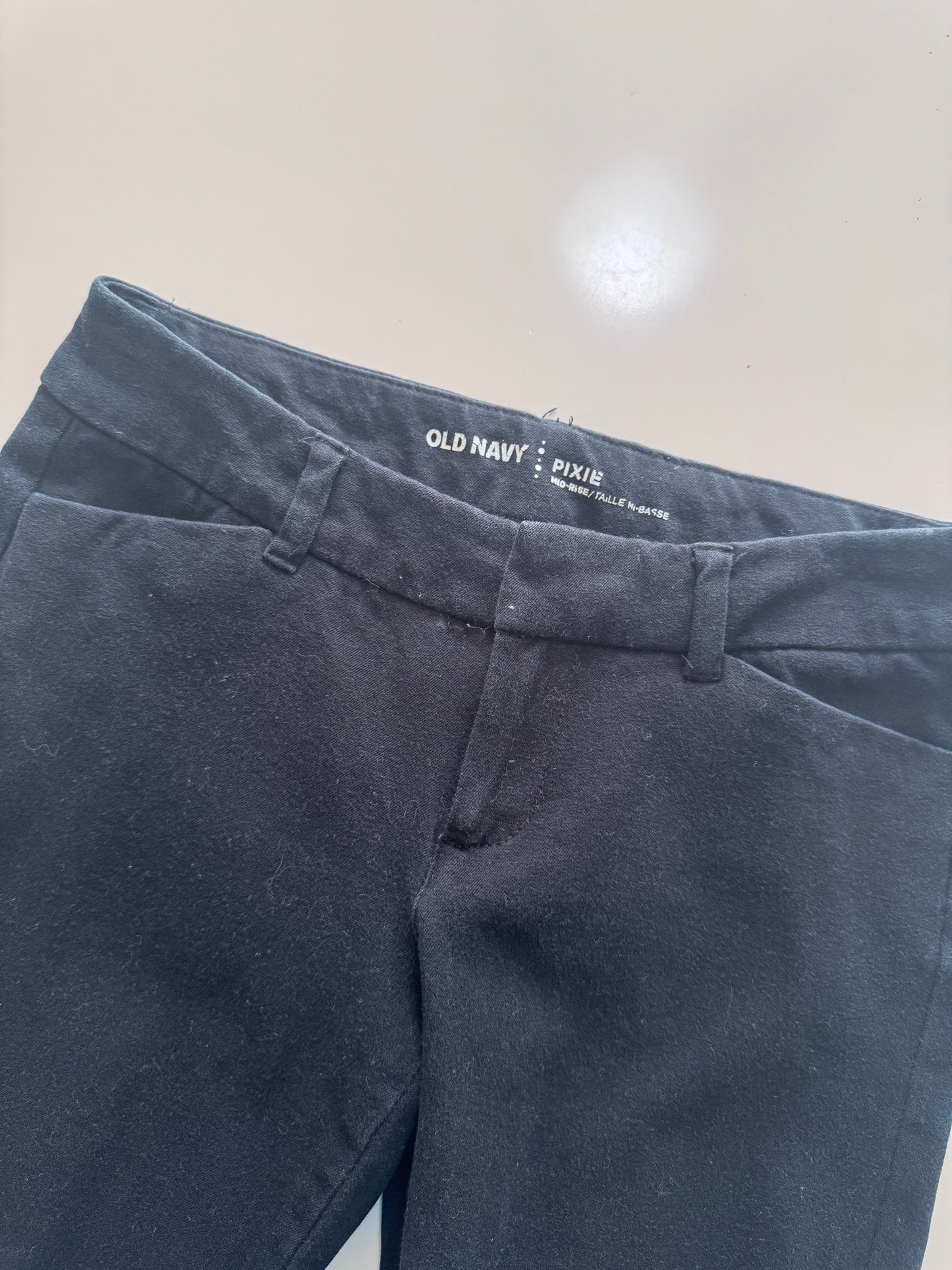 Pantalones chinos negros, Talla 0 Regular, Mujer, Old Navy