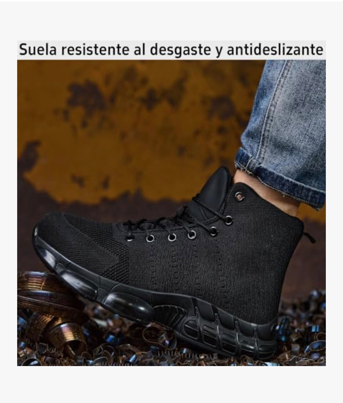 Tenis de seguridad industrial, Talla 7.5Mx, Hombre, Mofeele