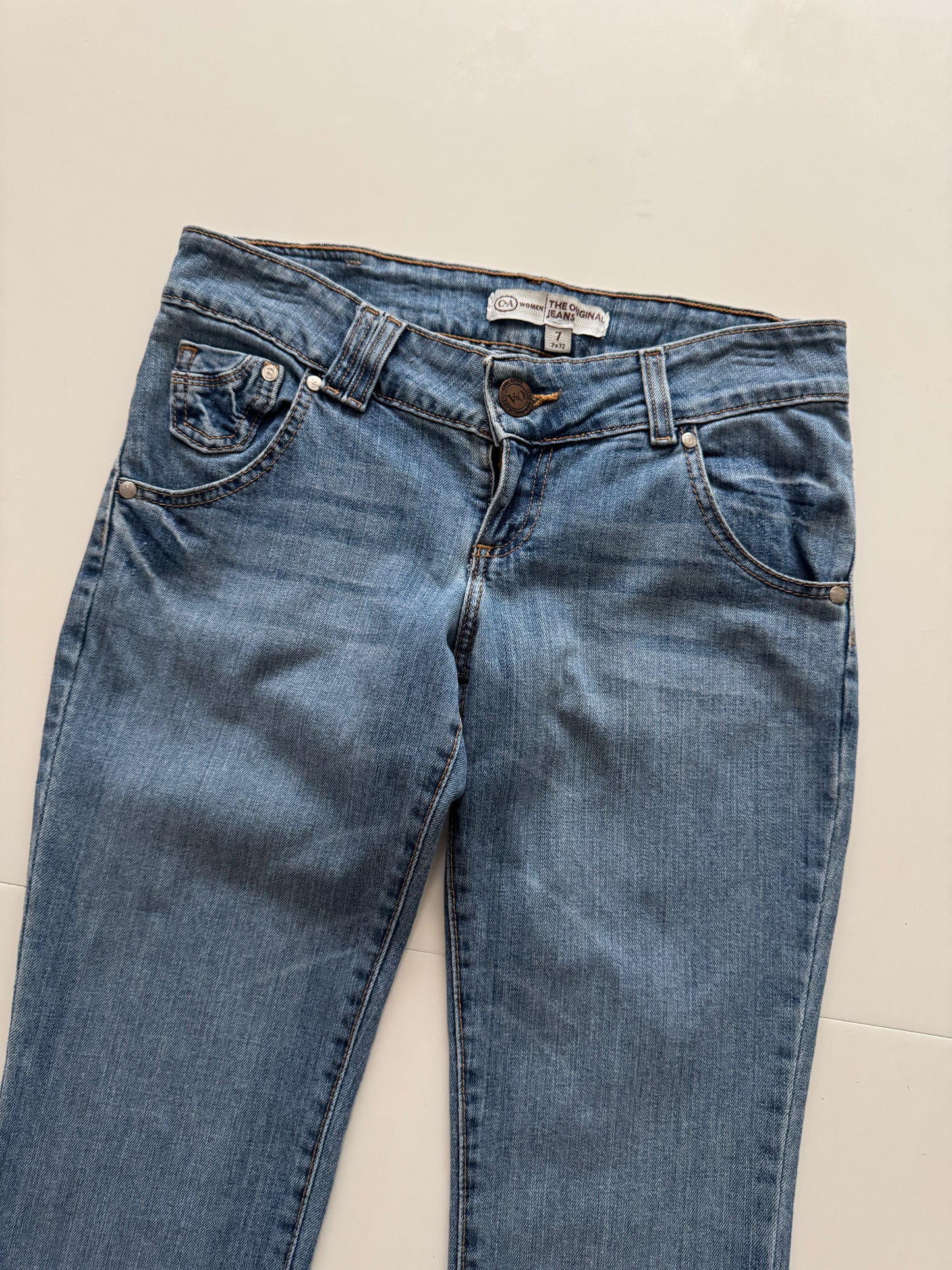 Jeans low rise, Talla 7x32, Mujer