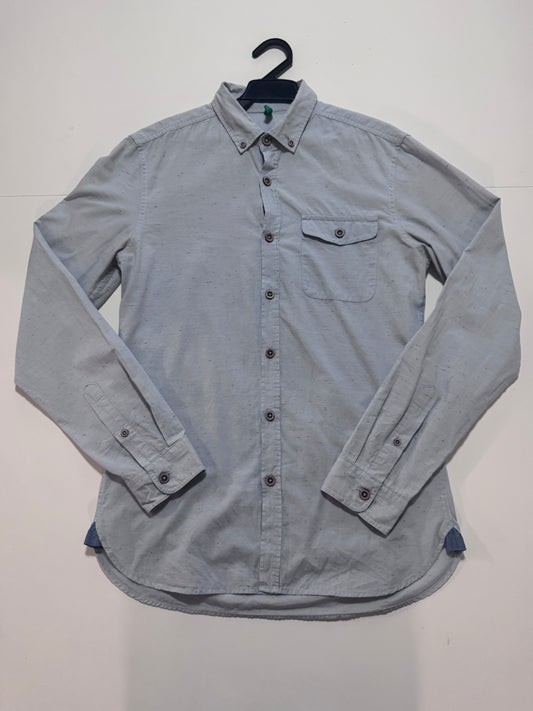Camisa celeste, Talla S, Hombre, United Colors of Benetton