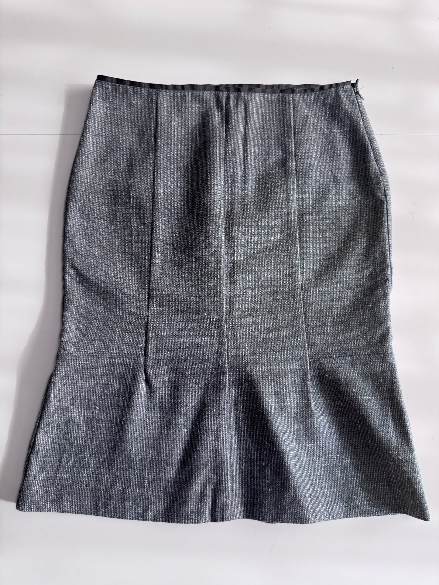 Falda gris, Talla 40, Xs, Mujer, United colors of Benetton