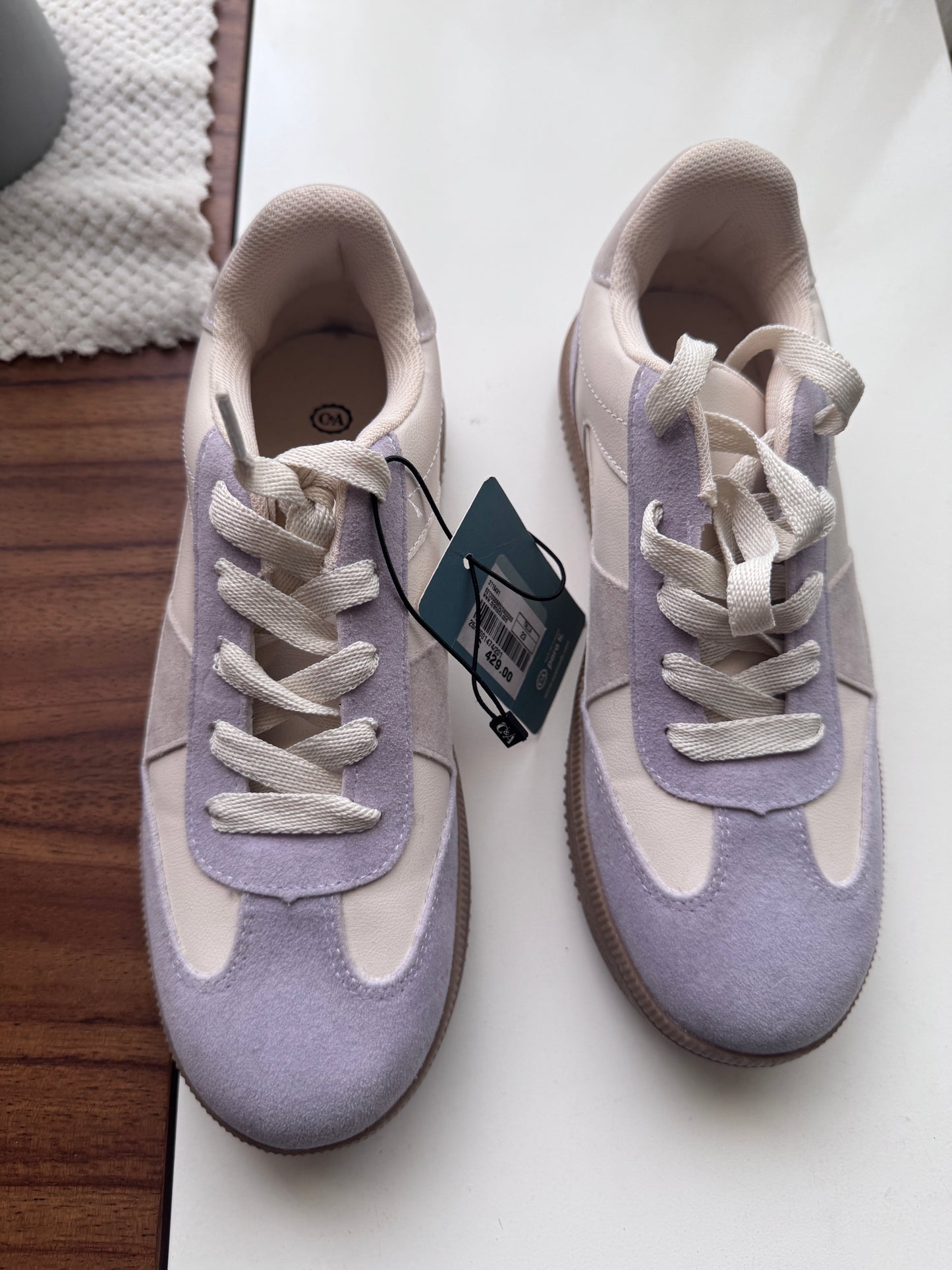 Tenis lilas, Talla 23Mx, Mujer, C&A